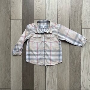 Burberry Kids Long Sleeve Shirt